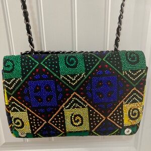 Beautiful handmade Ankara purse from Legos.